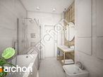 Проект будинку ARCHON+ Будинок у вівсянниці (Г) візуалізація ванни (візуалізація 3 від 3)