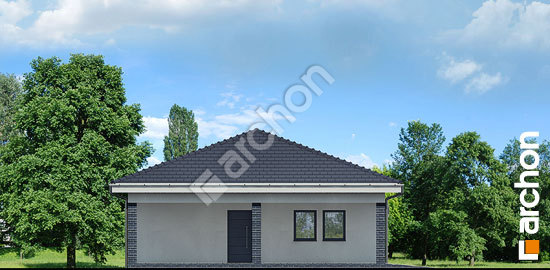 Боковой фасад Г31 - Двухместный гараж