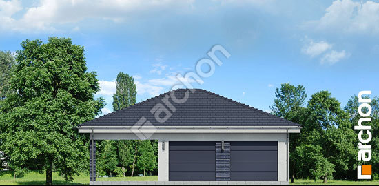 Передній фасад Г31 - Двомісний гараж