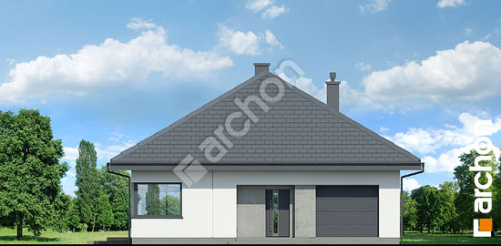 Передний фасад Дом в хакетиях 12 (ГЕ)