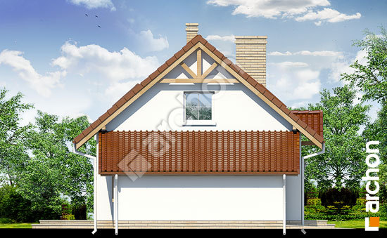 Боковой фасад Дом в бруснике (Г) вер.2