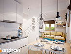 Проект дома ARCHON+ Дом в бруснике (Г) вер.2 визуализация кухни 1 вид 3