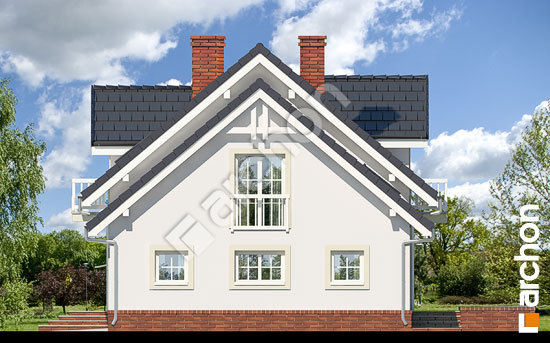 Боковой фасад Дом в рододендронах 15 вер.2