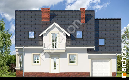 Передний фасад Дом в рододендронах 15 вер.2