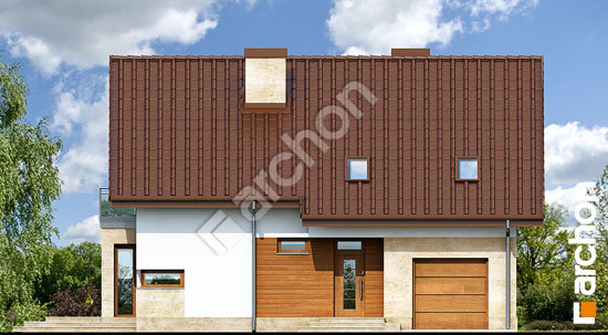 Передній фасад Будинок під магнолією вер. 2