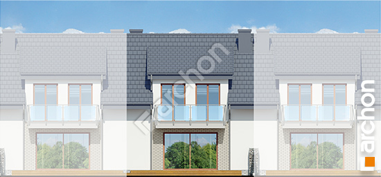 Дворовой фасад Дом в клематисах 20 (СА) вер. 2