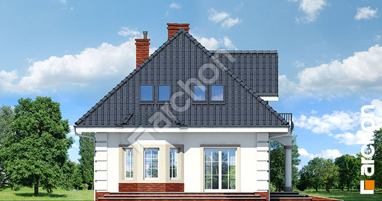 Боковой фасад Дом в бархатцах (Мп)