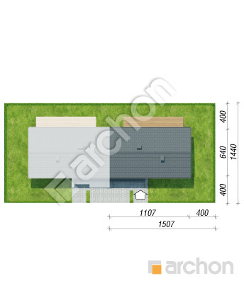 Проєкт будинку ARCHON+ Будинок в іберійках (ГБ) Ситуація