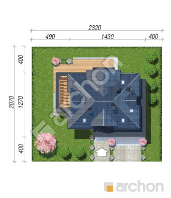 Проєкт будинку ARCHON+ Вілла Міранда 9 (Г2) Ситуація