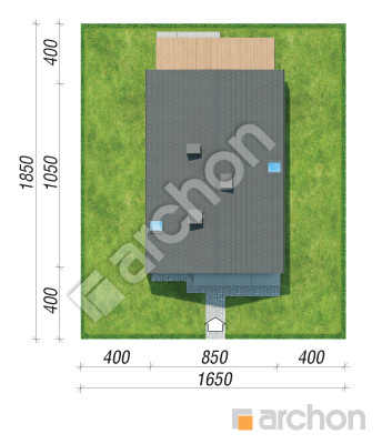 Проєкт будинку ARCHON+ Будинок в малинівці 36 Ситуація