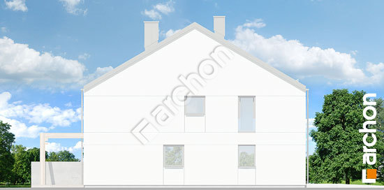 Боковой фасад Дом под гинко 12 (ГБ)