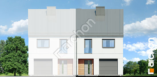 Передний фасад Дом под гинко 12 (ГБ)