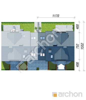 Проект дома ARCHON+ Дом в перловнике (СН) Ситуація