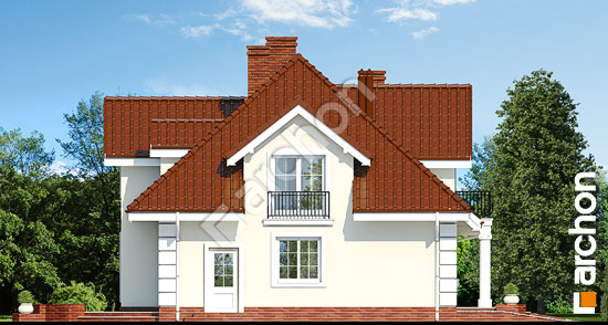 Боковой фасад Дом в древнике