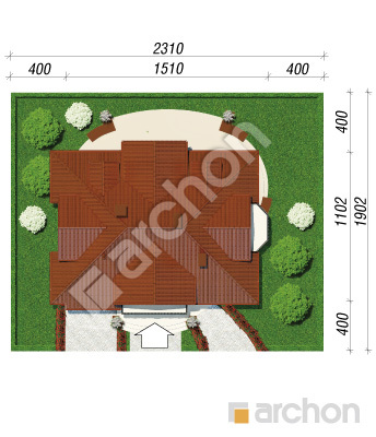 Проєкт будинку ARCHON+ Будинок в древнику Ситуація