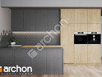 Проект будинку ARCHON+ Будинок під гінко 19 (ГР2) візуалізація кухні 1 від 1