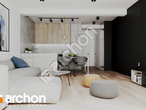 Проект дома ARCHON+ Дом в фиалках 16 (Р2С) дневная зона (визуализация 1 вид 4)