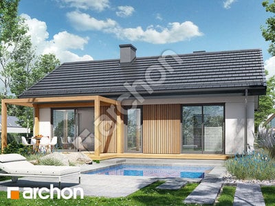 Проект дома ARCHON+ Дом в черешне 2 