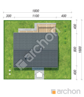Проект дома ARCHON+ Дом в черешне 2 Ситуація