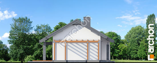 Бочний фасад Будинок в плюмеріях 2