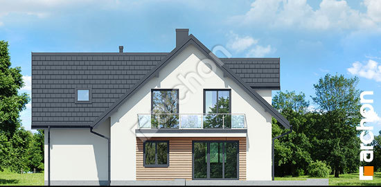 Дворовой фасад Дом под фисташковым деревом (Г) вер.2