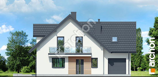 Передний фасад Дом под фисташковым деревом (Г) вер.2