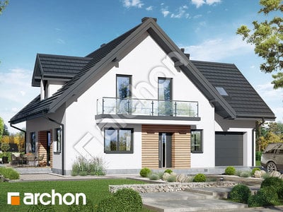 Проект дома ARCHON+ Дом под фисташковым деревом (Г) вер.2 