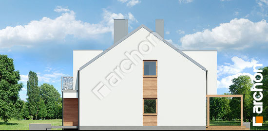 Боковой фасад Дом в клематисах 22 (Б) вер. 2