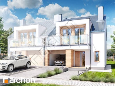 Проєкт будинку ARCHON+ Будинок в клематисах 22 (Б) вер. 2 