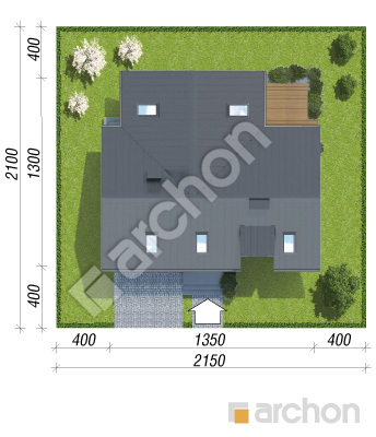 Проект дома ARCHON+ Дом в ельстарах Ситуація