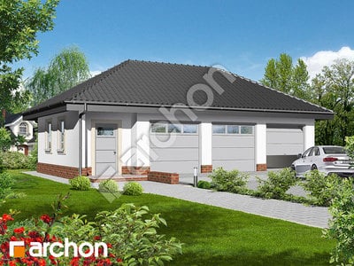Проект дома ARCHON+ Г3a - Трехместный гараж вер.2 