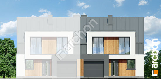 Передній фасад Будинок в клематисах 32 (ГБ)