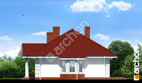 Бочний фасад Будинок під червоною горобиною вер.2