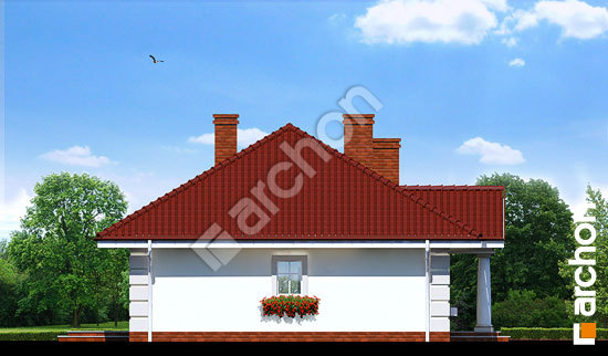 Бочний фасад Будинок під червоною горобиною вер.2