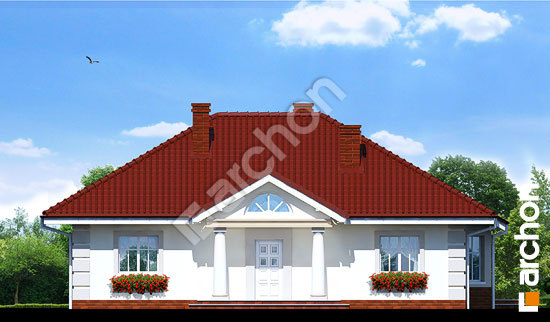 Передній фасад Будинок під червоною горобиною вер.2