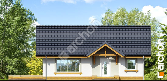 Передний фасад Дом в арнике