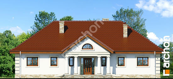 Передний фасад Дом под осиной