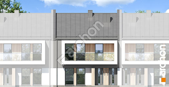 Передній фасад Будинок при тракті 3 (Р2С)