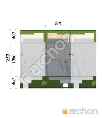 Проект дома ARCHON+ Дом при тракте 3 (Р2С) Ситуація