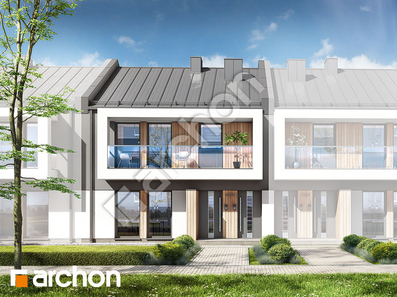Проект будинку ARCHON+ Будинок при тракті 3 (Р2С) Вид 1