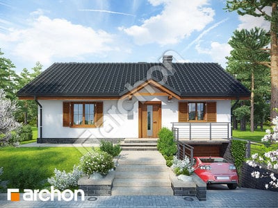 Проект дома ARCHON+ Дом в ежевике вер.3 