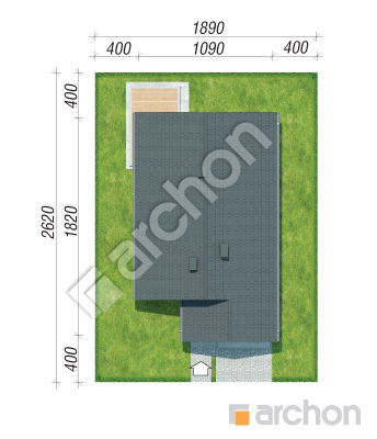 Проект дома ARCHON+ Дом в ренклодах 24 (Г) Ситуація