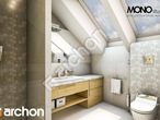 Проект дома ARCHON+ Дом в вистерии 2 (Т) визуализация ванной (визуализация 3 вид 2)