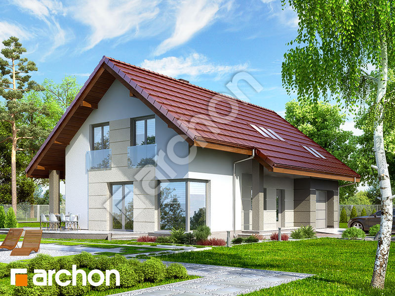 Проект будинку ARCHON+ Будинок у вістерії 2 (Т) Вид 1