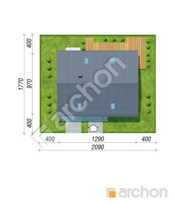 Проект дома ARCHON+ Дом в аурорах 20 (ГЕ) ВИЭ Ситуація