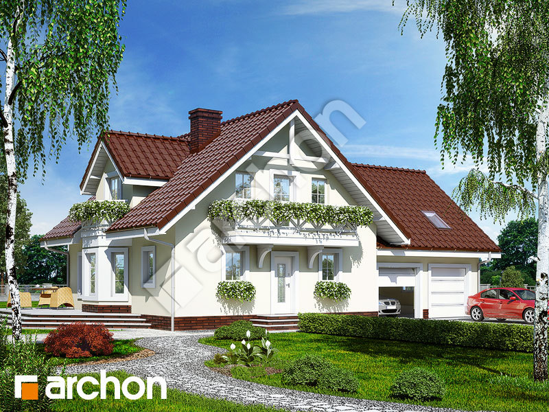 Проект будинку ARCHON+ Будинок в рододендронах 5 (Г2) Вид 1