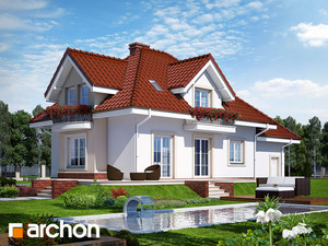 Проект будинку ARCHON+ Будинок у вербені (П) Вид 2