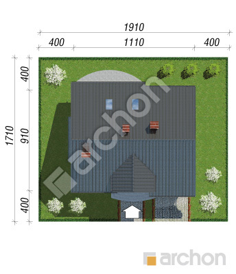 Проект дома ARCHON+ Дом в люцерне (Т) Ситуація