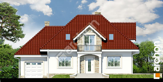 Передний фасад Дом в вербене 4	