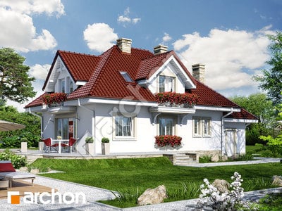 Проект дома ARCHON+ Дом в вербене 4	 Вид 2